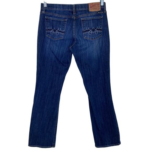 Lucky Brand Sz 8/29 ‘Zoe Boot’ Jeans Bootcut  Dark Wash Stonewashed Y2K Western - Picture 4 of 15